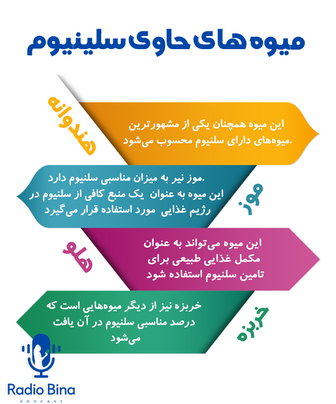 سلنیوم در چه میوه هایی است؟